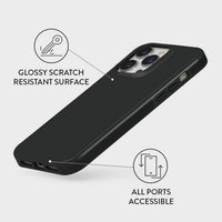 Pure Elegant Black | Pure Color Classic Case Customize Phone Case shipmycase   