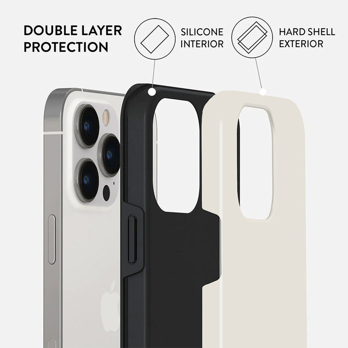 Pure Ivory White | Pure Color Classic Case Customize Phone Case shipmycase   